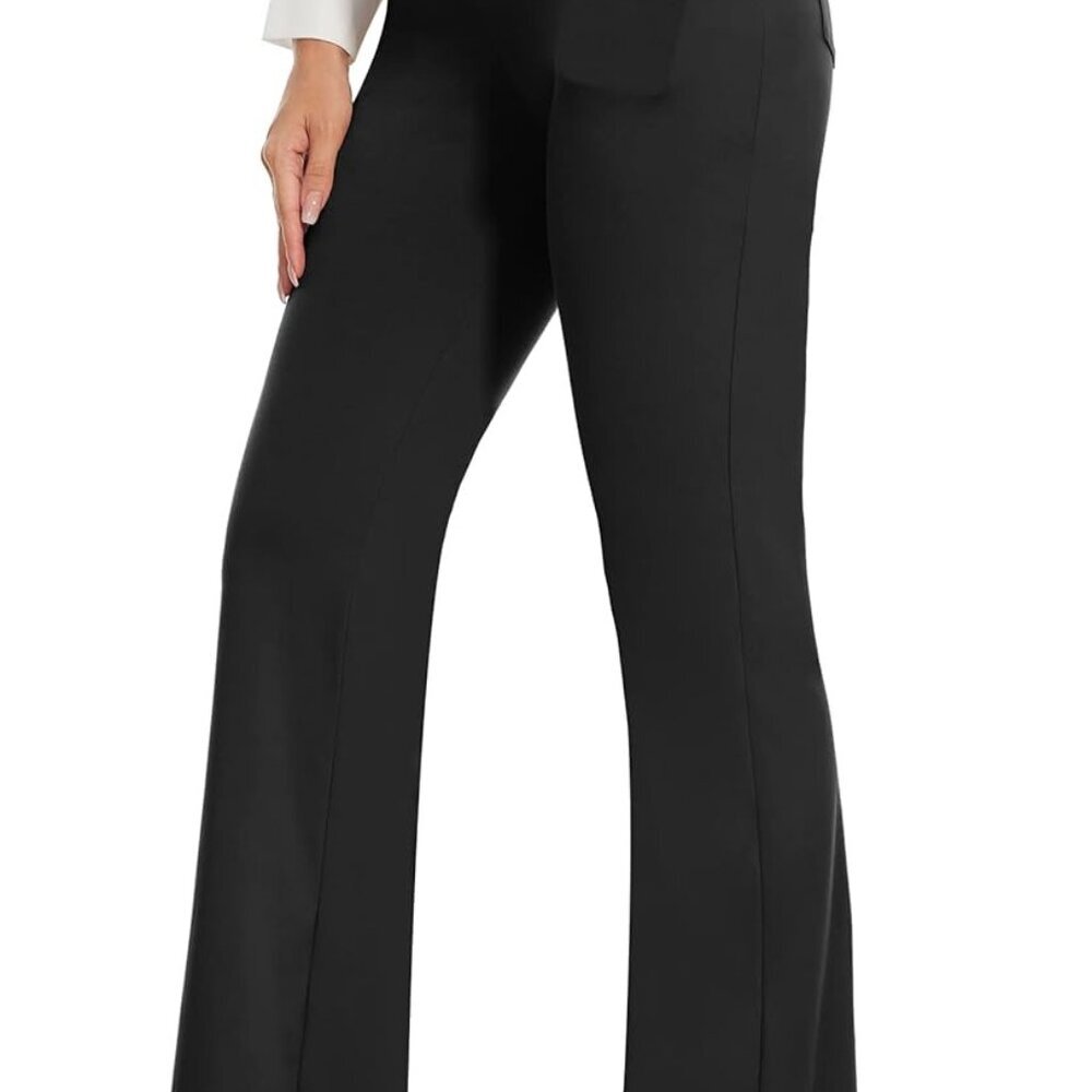 Flare Leggings,High Waisted Bootcut Yoga Pants With Pockets,Tummy Control Bootle